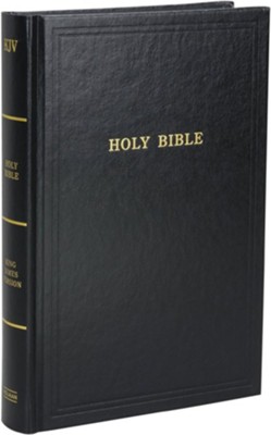 KJV Pew Bible--hardcover, black  - 