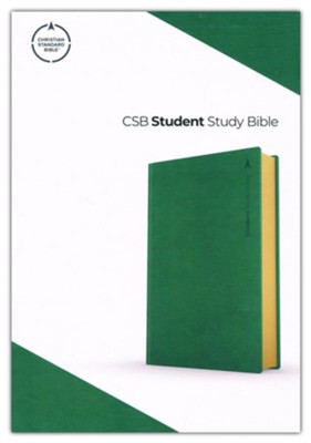 CSB Student Study Bible--soft leather-look, emerald  - 
