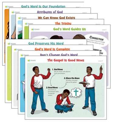 Answers Bible Curriculum Grades 2-5 Unit 1 Lesson Theme Posters (2nd Edition)  - 