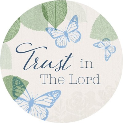 Trust The Lord Round Car Coaster  - 