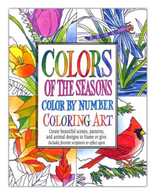 Colors of The Seasons, Color By Number Coloring Art  - 