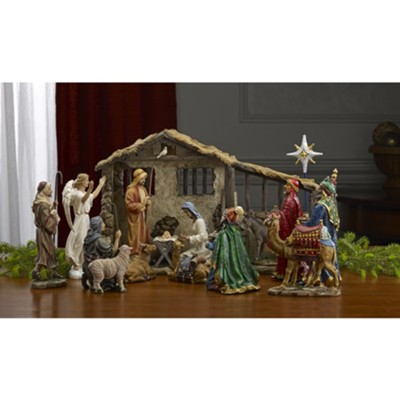16-Piece Nativity Starter Set (with figures up to 10 high)  - 