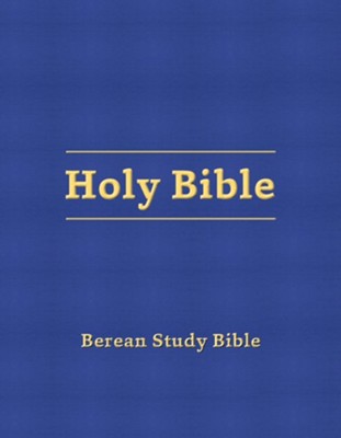 Berean Study Bible--hardcover, blue  - 