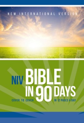NIV Bible in 90 Days: Cover to Cover in 12 Pages a Day - eBook  - 
