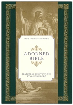CSB Adorned Bible--cloth-over-board, forest  - 