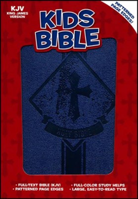 KJV Kids Bible, Royal Blue LeatherTouch  - 