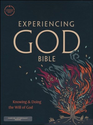CSB Experiencing God Bible--LeatherTouch, charcoal  (indexed)  - 