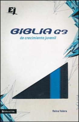 Biblia G3 de Crecimiento Juvenil RVR 1977, Piel Dos Tonos, Azul  (RVR 1977 G3 Youth Bible, Italian Duo-Tone Leather, Blue)  -     By: Lucas Leys

