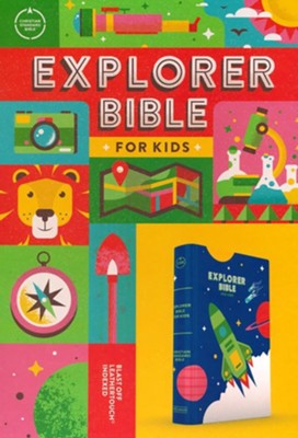 CSB Explorer Bible for Kids, Blast Off--LeatherTouch  (indexed)  - 