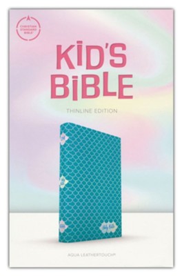 CSB Kids Bible, Thinline Edition--soft leather-look, aqua  - 