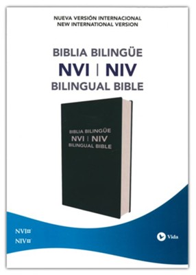 Biblia Bilingue NVI/NIV, Piel Imitada, Azul  (NVI/NIV Bilingual Bible, Leathersoft, Blue)  - 