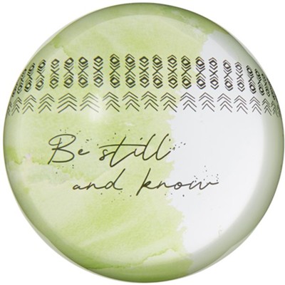 Be Still Glass Paperweight  -     By: Amylee Weeks
