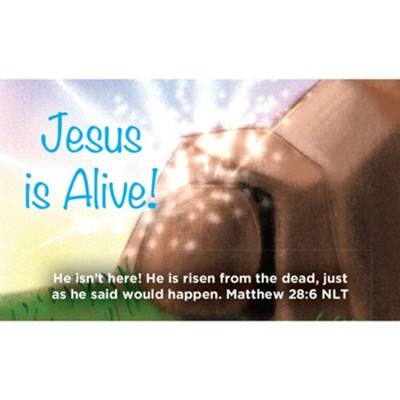 Easter Empty Tomb Scripture Cards Matthew 28:6 Pack of 25