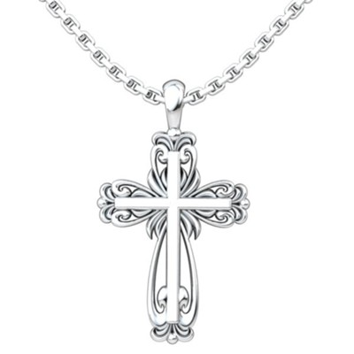 elegant cross necklace