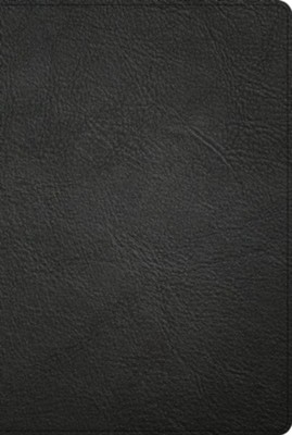 KJV Pastor's Bible--genuine leather, black  - 