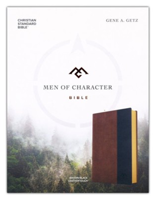 CSB Men of Character Bible--soft leather-look, brown/black  -     By: Dr. Gene A. Getz
