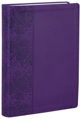 CSB Super Giant-Print Reference Bible--soft leather-look, purple  - 