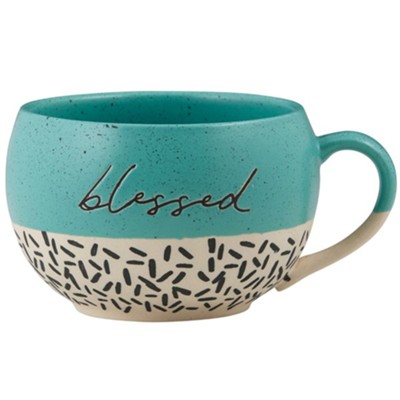 Blessed Stoneware Mug  -     By: Amylee Weeks

