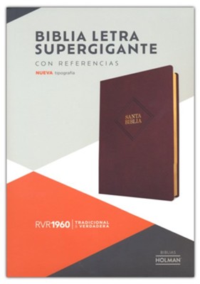 RVR 1960 Biblia Letra Súper Gigante marrón, piel fabricada (Super Giant ...