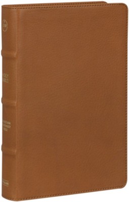 CSB Single-Column Personal Size Bible, Saddle Genuine Leather  - 