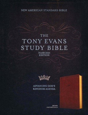 NASB Tony Evans Study Bible, Brown LeatherTouch  - 