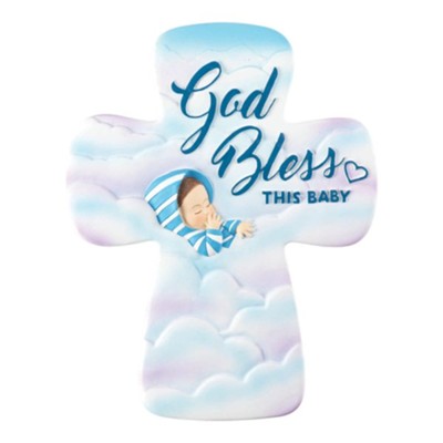 God Bless This Baby Boy Wall Cross Christianbook Com