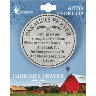 Farmer's Prayer Visor Clip  - 