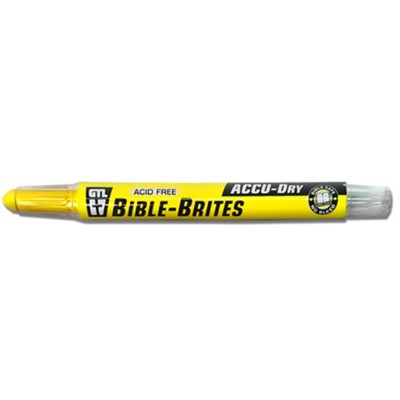Bible Brites Highlighter, Accu-Dry, Yellow  - 