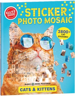 Brain Games - Sticker by Number: Mosaic Animals (28 Images to Sticker)  Spiral