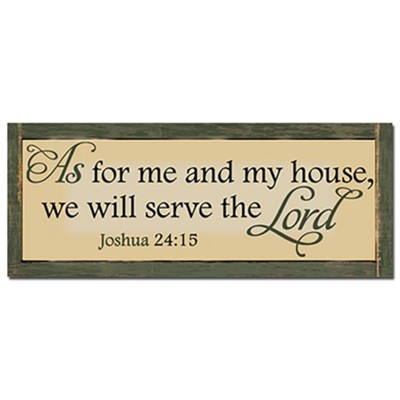 Serve The Lord Wall Plaque - Christianbook.com