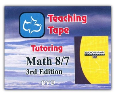 Saxon Math 8/7 Teaching Tape Full Set DVDs, 3rd Edition     - 