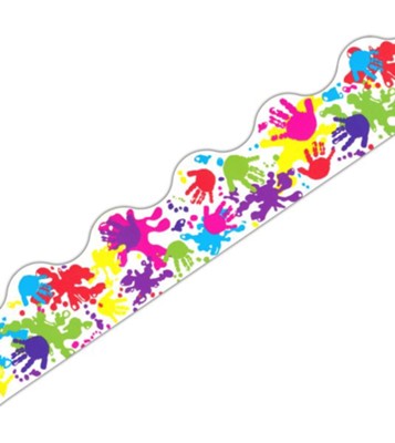 Multi Color 4138 Teacher Created Resources Helping Hands Border Trim 