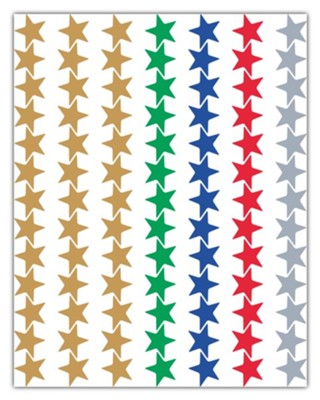 Assorted Foil Stars Stickers Valu-Pak                        - 