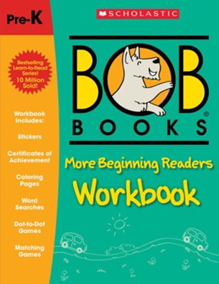 Bob Books - More Beginning Readers Workbook | Phonics, Writing Practice, Stickers, Ages 4 and up, Kindergarten, First Grade (Stage 1: Starting to Read)  -     By: Lynn Maslen Kertell
