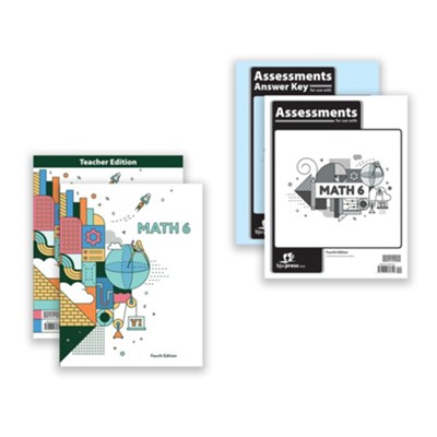 BJU Press Math Grade 6 Homeschool Kit (4th Edition)  - 