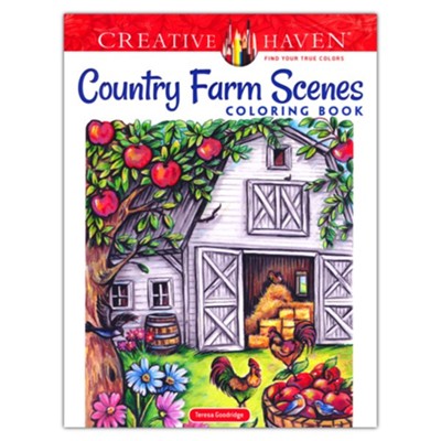 Country Farm Scenes Coloring Book  -     By: Teresa Goodridge
