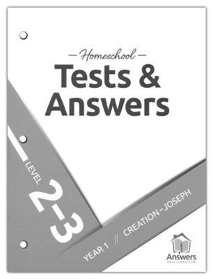 Answers Bible Curriculum: Extra 2-3 Homeschool Tests & Answers Year 1  - 