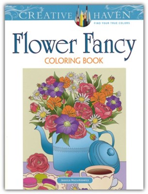 Creative Haven Flower Fancy Coloring Book  -     By: Jessica Mazurkiewicz
