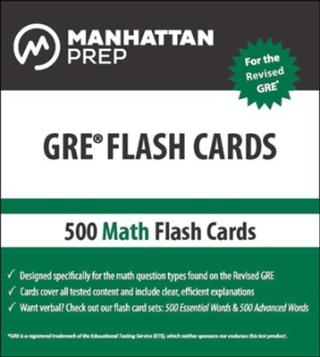 500 GRE Math Flash Cards - eBook  -     By: Manhattan Prep
