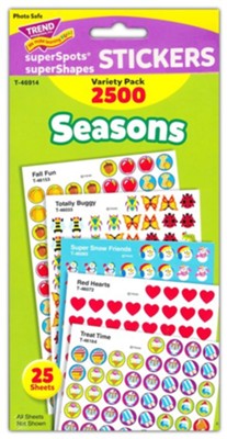 Season Stickers, Variety Pack   - 