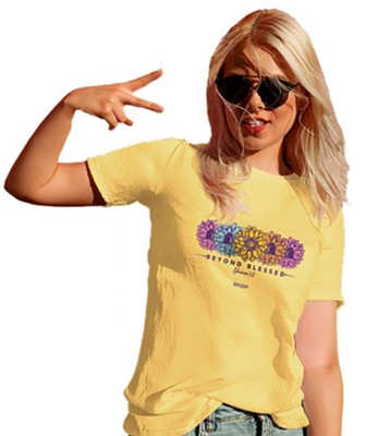 Blessed Daisies Shirt, Yellow Haze, Medium  - 