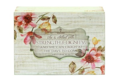 She is Clothed With Strength and Dignity Music Box  - 