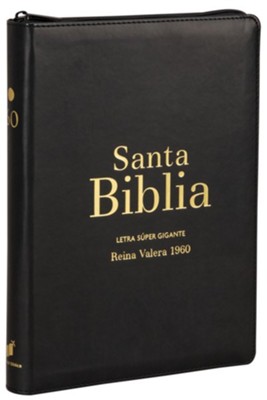 Biblia Reina Valera 1960 Letra Super Gigante - Negro Con Indice/cierre ...