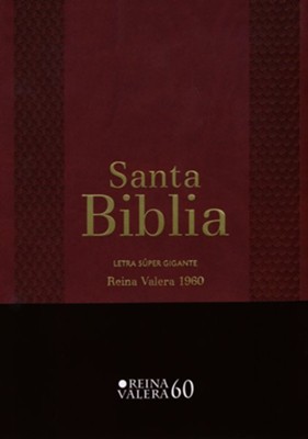 Biblia RVR 1960 Letra Super Gigante, Marron, Indice, Cierre (RVR 1960 ...