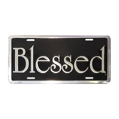 Blessed, Auto Tag Frame, Silver  - 