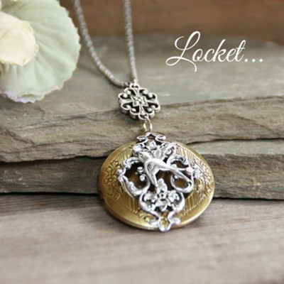 Bird Locket Necklace  - 