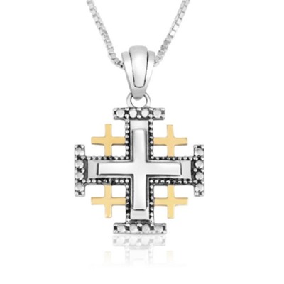 Solid Center Jerusalem Cross Pendant: Marina - Christianbook.com