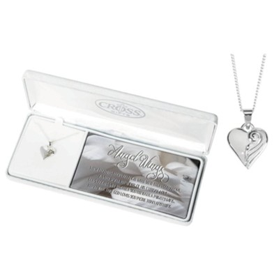 Angel Wings, Heart, Necklace  - 