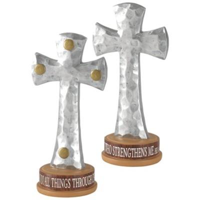 I Can Do All Things Through Christ Tabletop Cross  - 