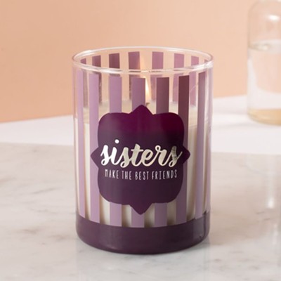 Sisters Make the Best Friends Personalized Soy Candle 